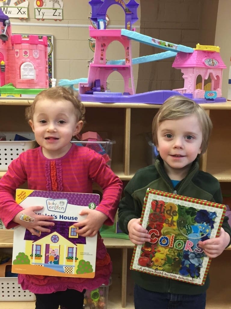 littles with books